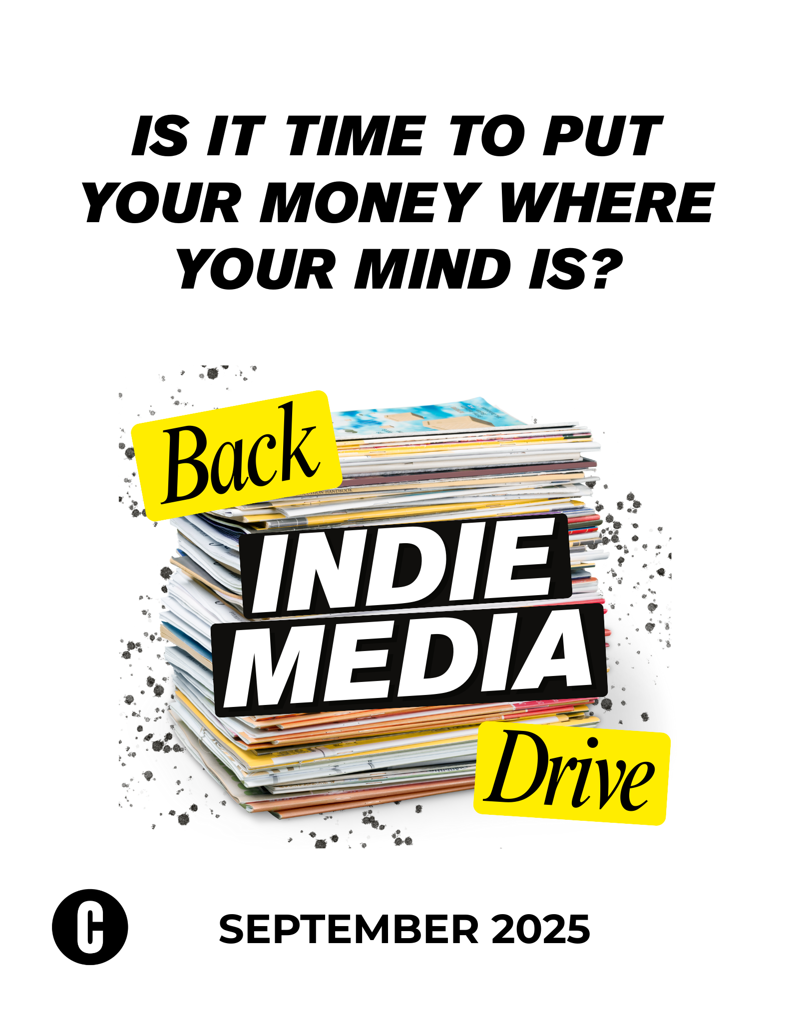 Back Indie Media Drive September 2025